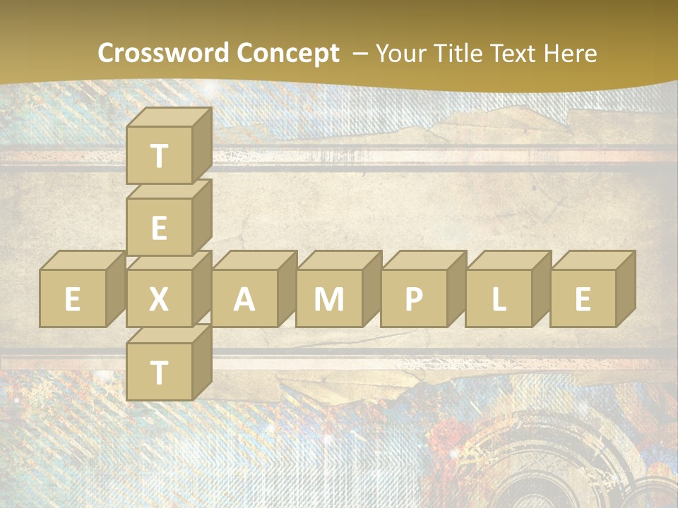 Decoration Grungy Style PowerPoint Template