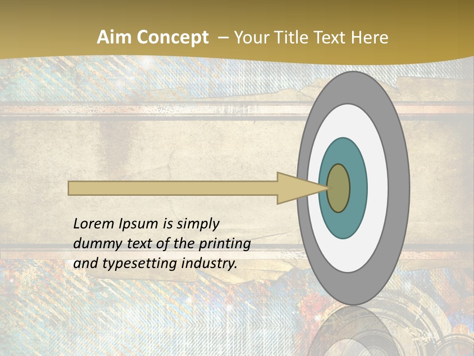 Decoration Grungy Style PowerPoint Template