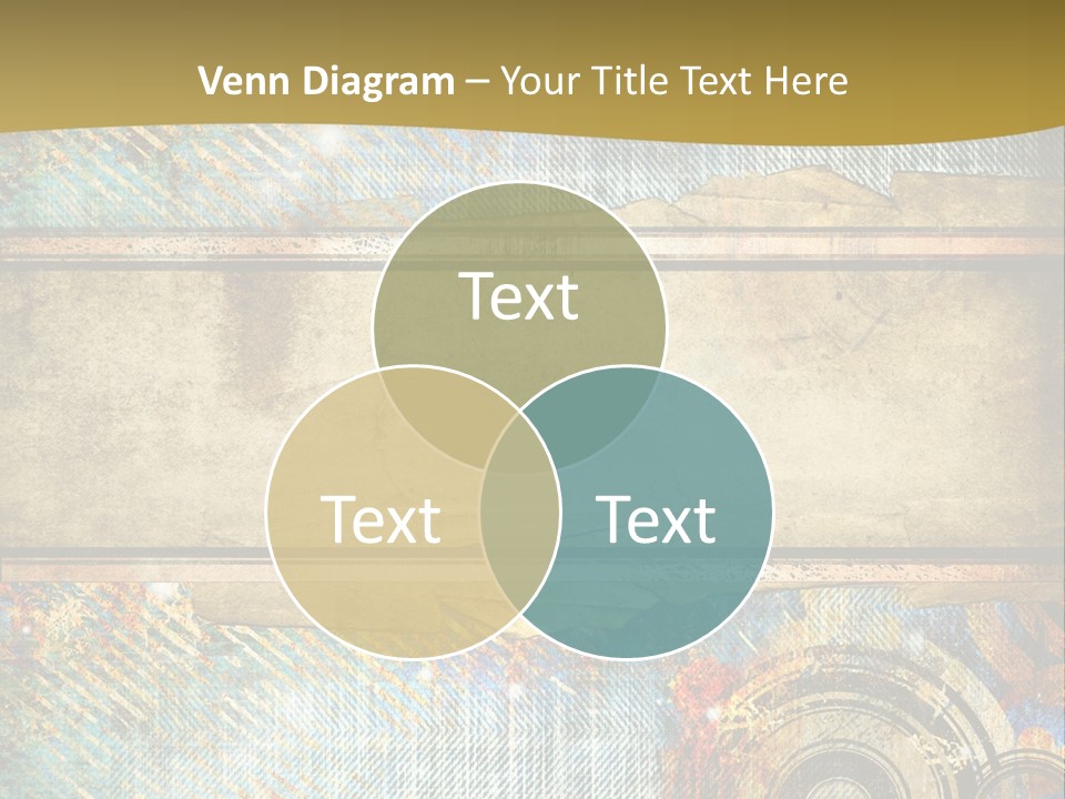 Decoration Grungy Style PowerPoint Template
