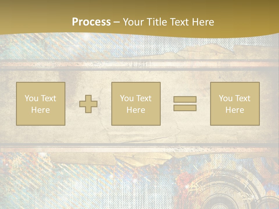 Decoration Grungy Style PowerPoint Template