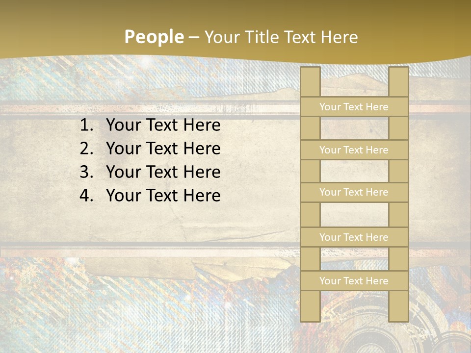 Decoration Grungy Style PowerPoint Template