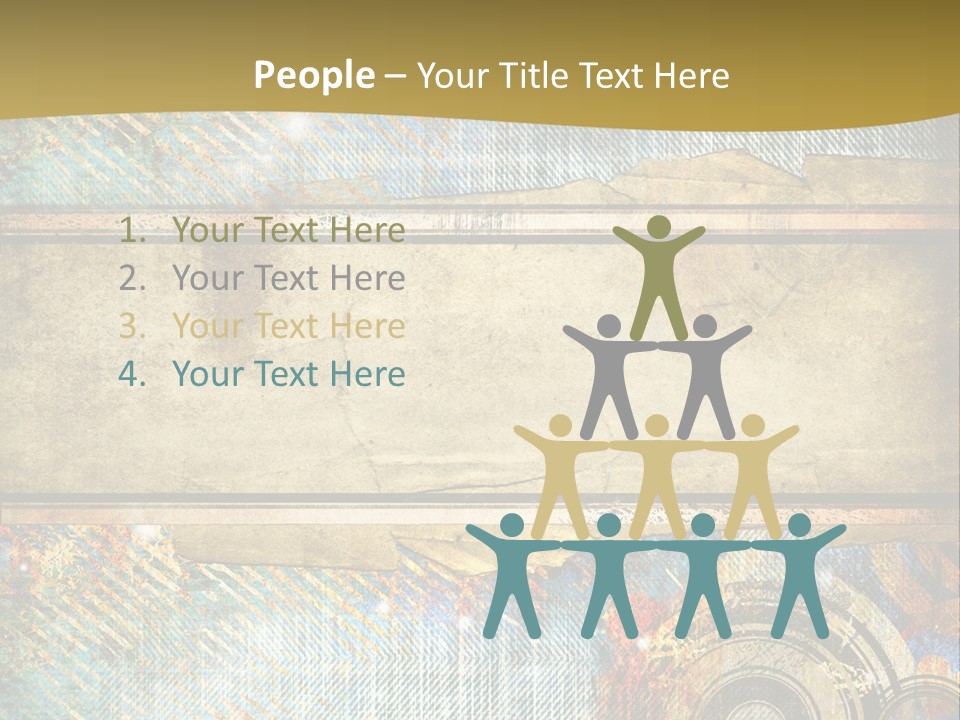 Decoration Grungy Style PowerPoint Template