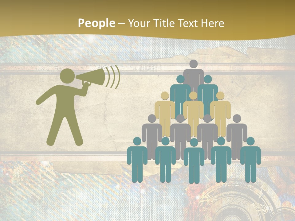 Decoration Grungy Style PowerPoint Template