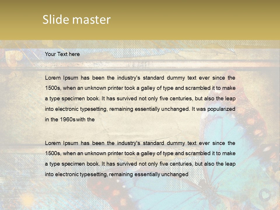 Clipart Denim Wallpaper PowerPoint Template