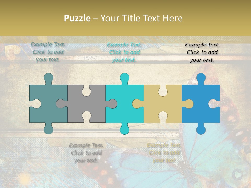 Clipart Denim Wallpaper PowerPoint Template