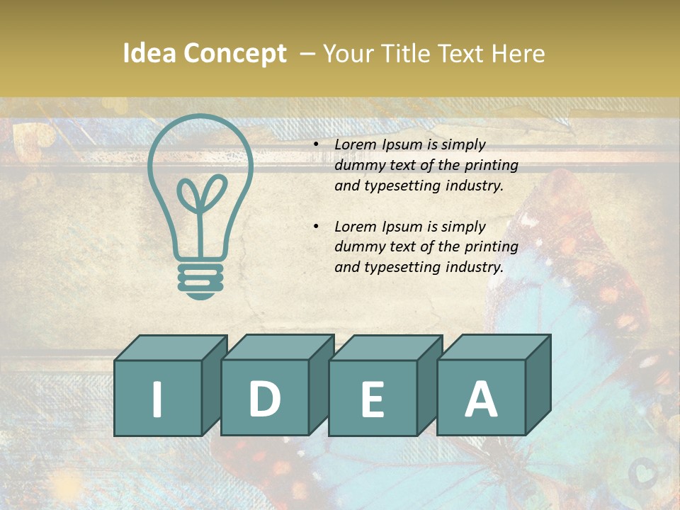 Clipart Denim Wallpaper PowerPoint Template