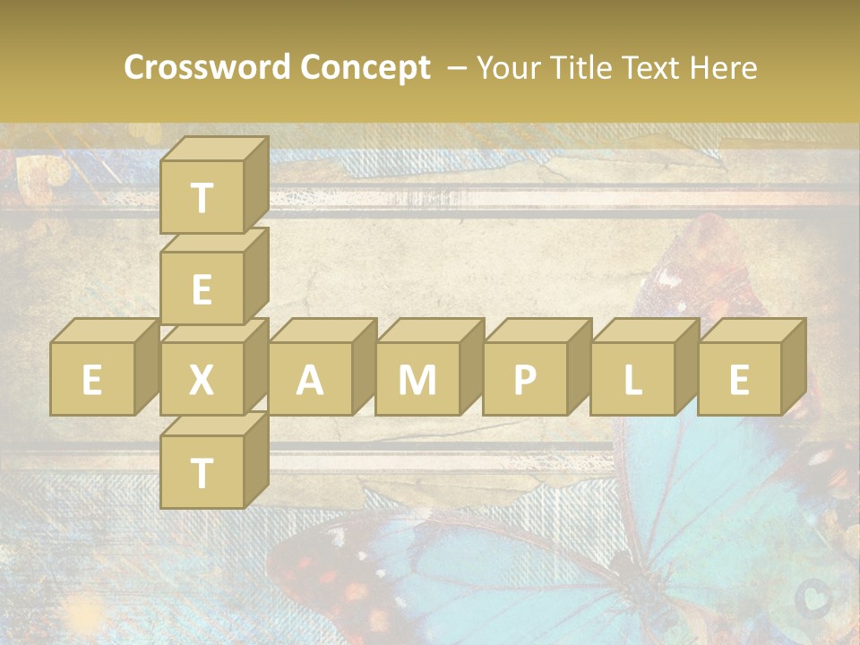 Clipart Denim Wallpaper PowerPoint Template