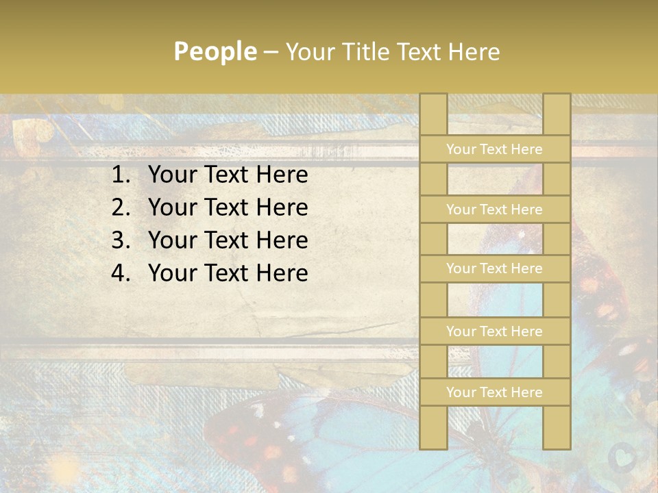 Clipart Denim Wallpaper PowerPoint Template