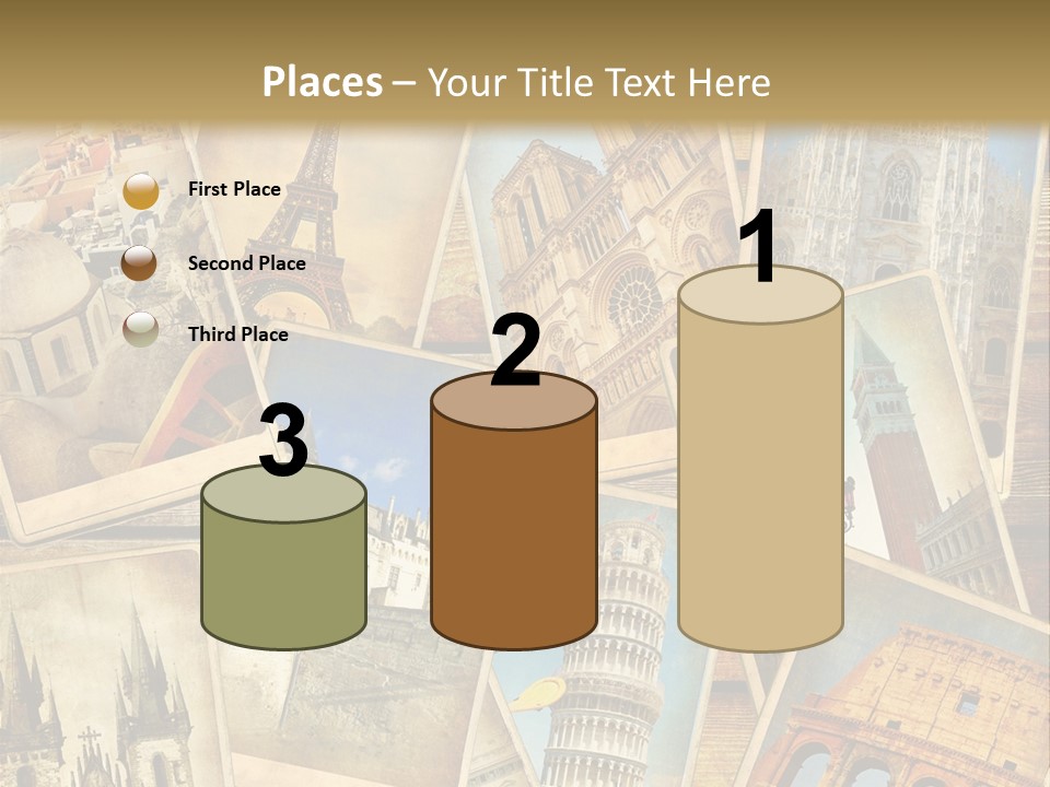 Scrapbook Paper World Venice PowerPoint Template