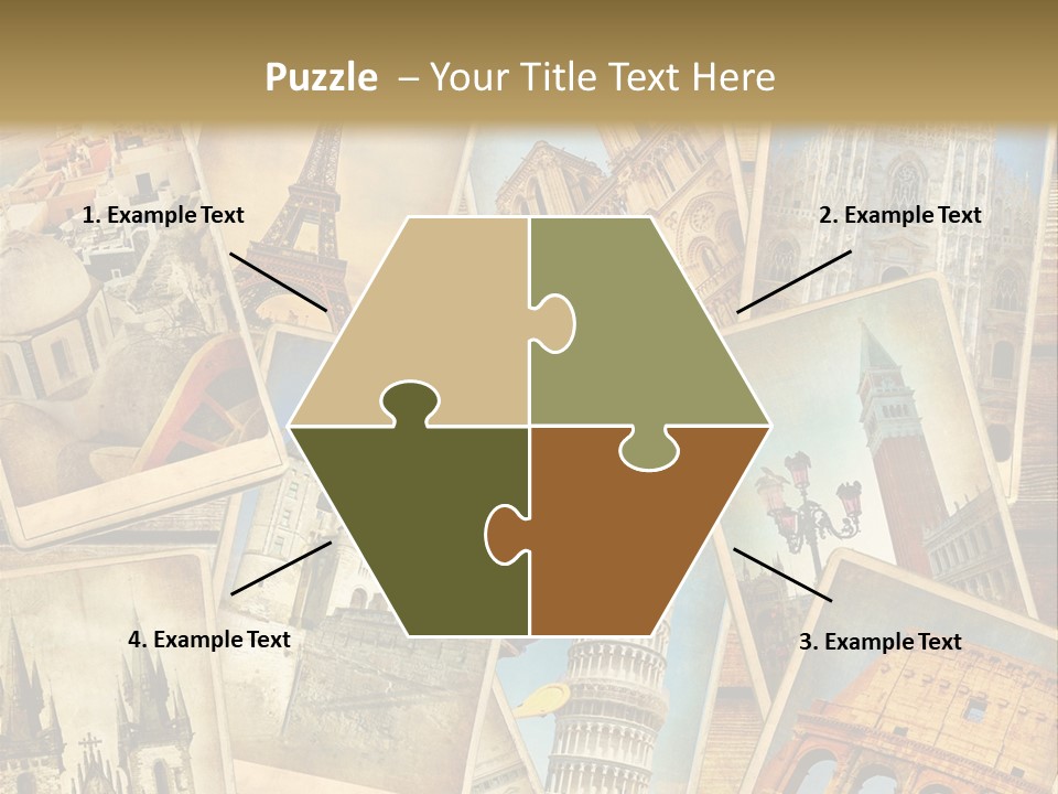 Scrapbook Paper World Venice PowerPoint Template