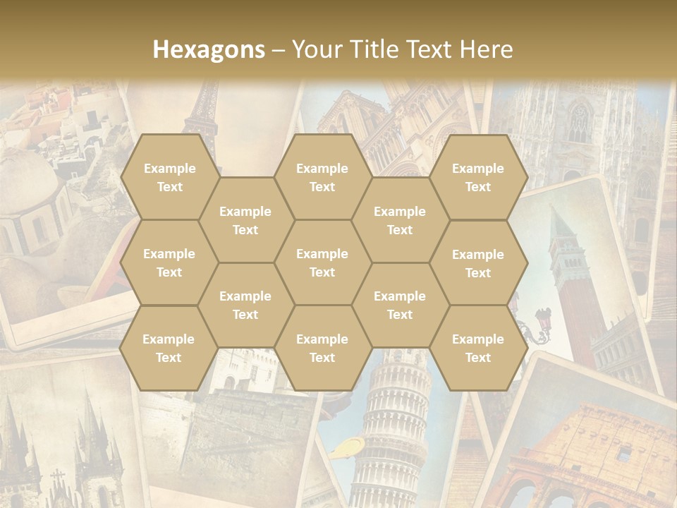 Scrapbook Paper World Venice PowerPoint Template