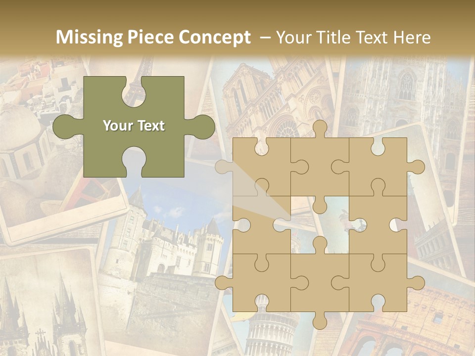 Scrapbook Paper World Venice PowerPoint Template