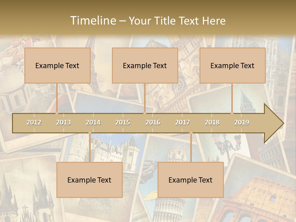 Scrapbook Paper World Venice PowerPoint Template