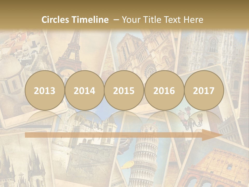 Scrapbook Paper World Venice PowerPoint Template