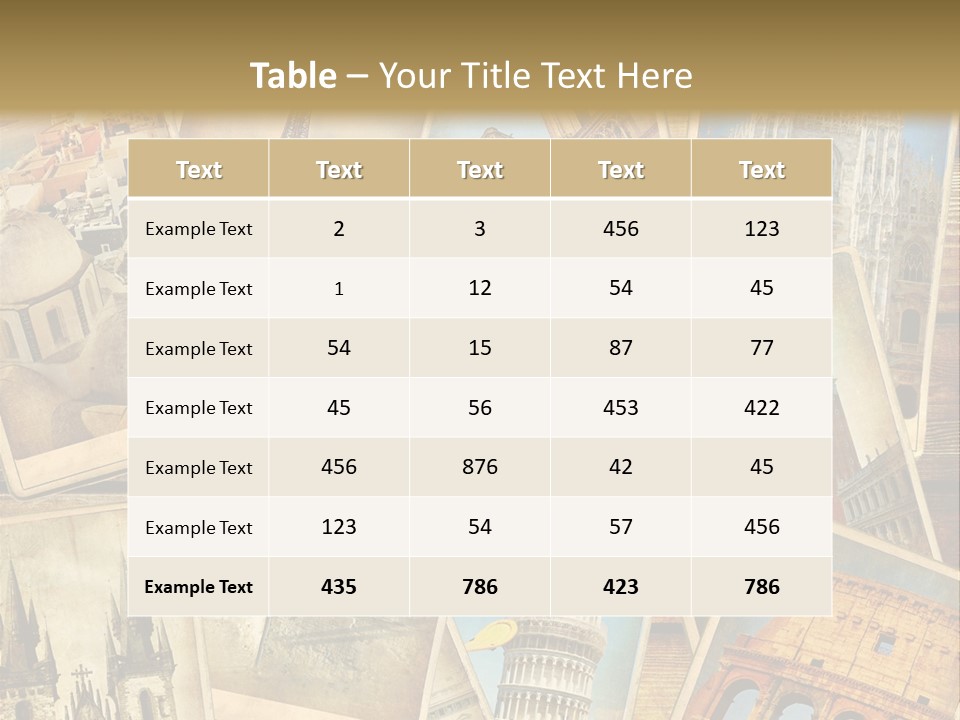 Scrapbook Paper World Venice PowerPoint Template