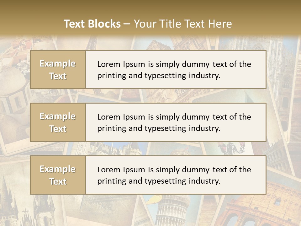 Scrapbook Paper World Venice PowerPoint Template