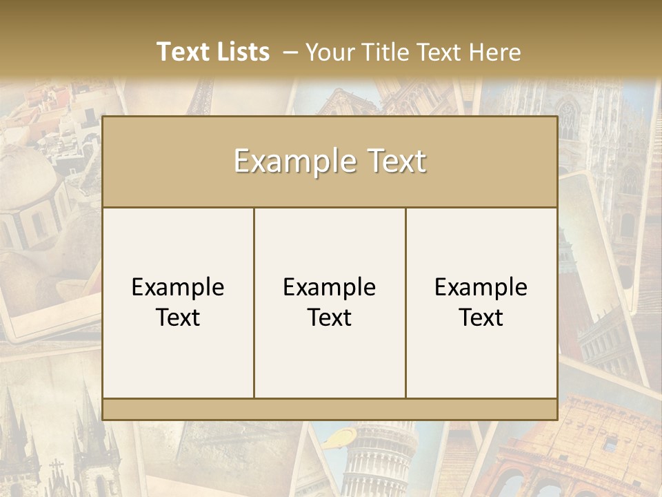 Scrapbook Paper World Venice PowerPoint Template