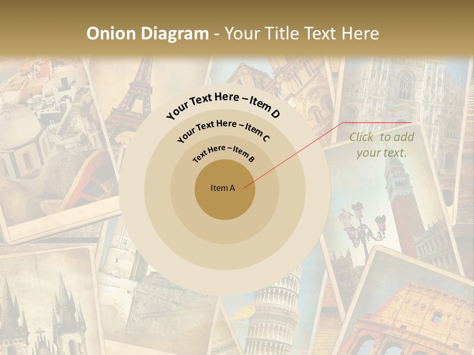 Scrapbook Paper World Venice PowerPoint Template