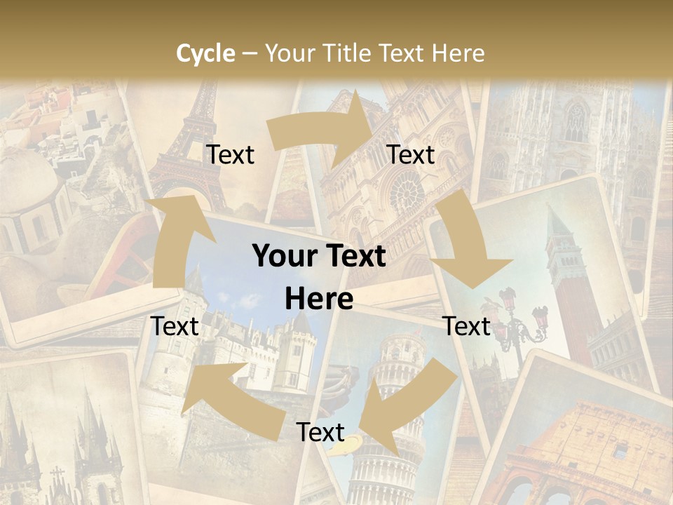 Scrapbook Paper World Venice PowerPoint Template