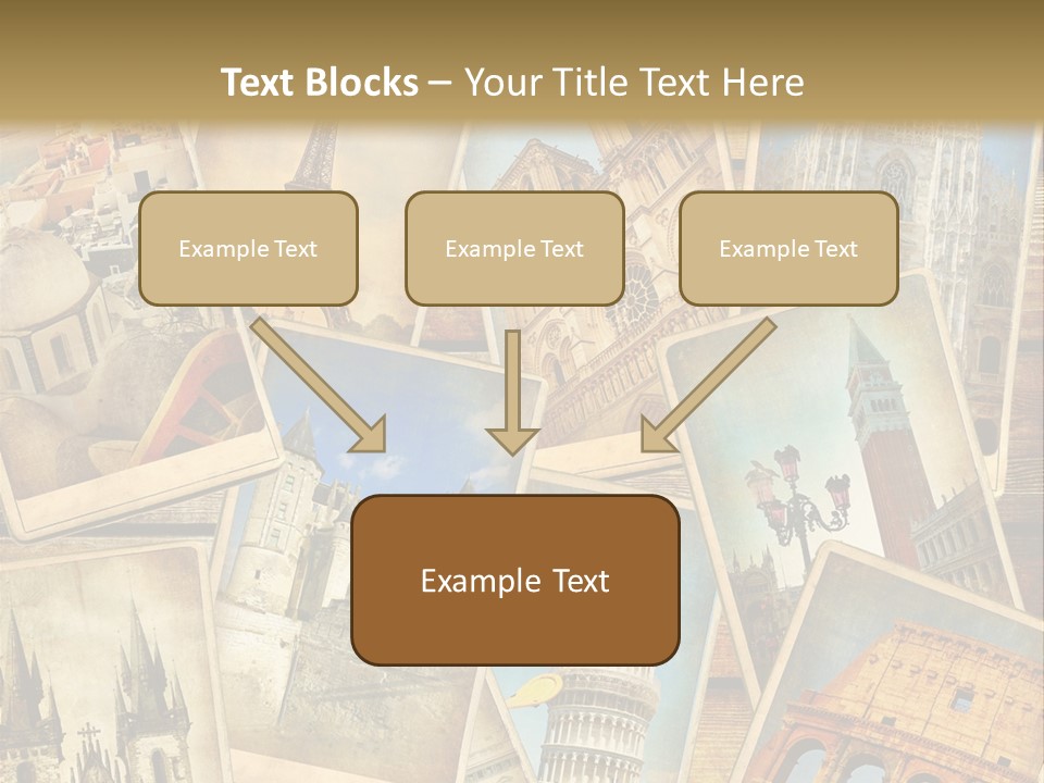 Scrapbook Paper World Venice PowerPoint Template