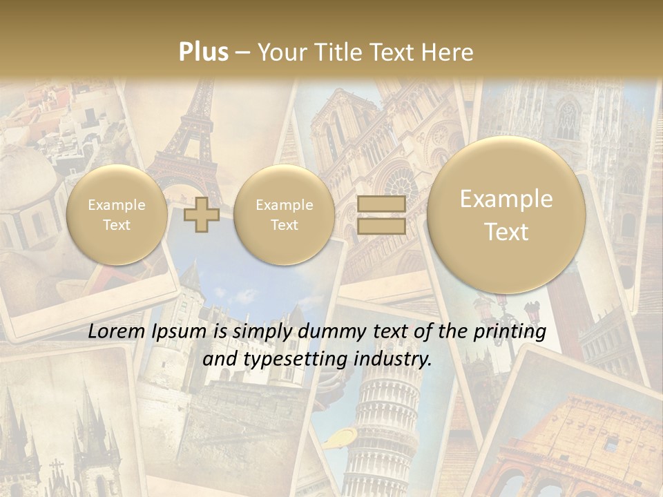 Scrapbook Paper World Venice PowerPoint Template