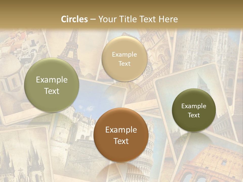 Scrapbook Paper World Venice PowerPoint Template