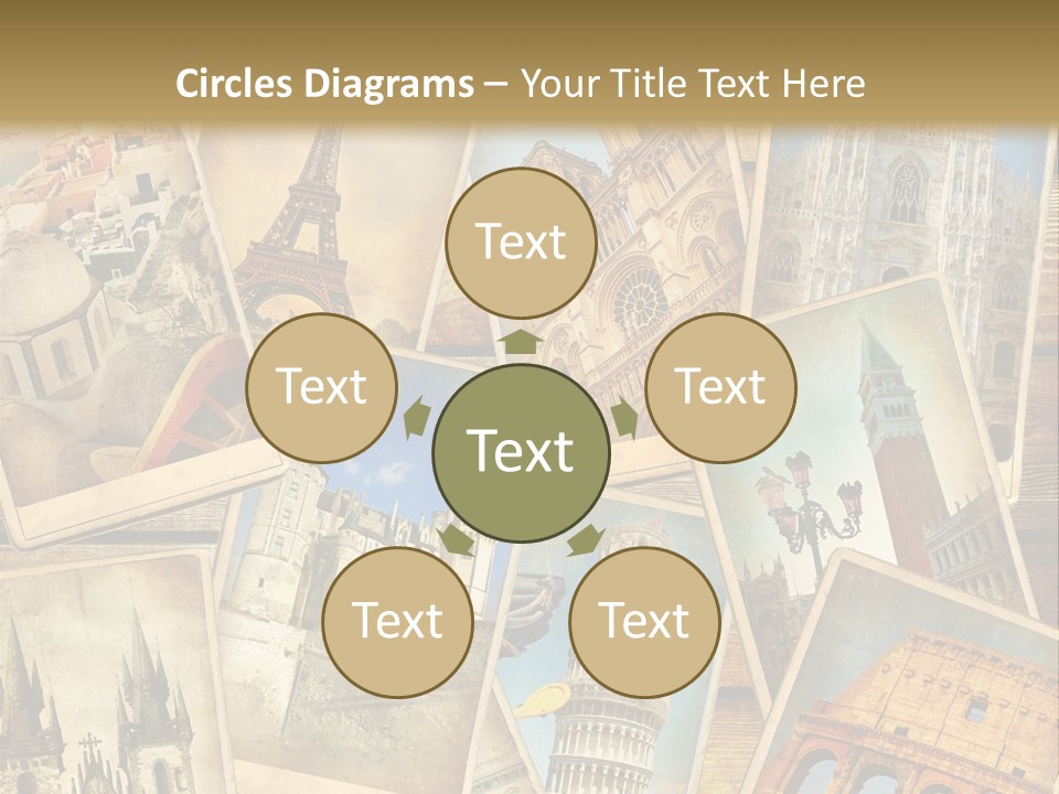 Scrapbook Paper World Venice PowerPoint Template