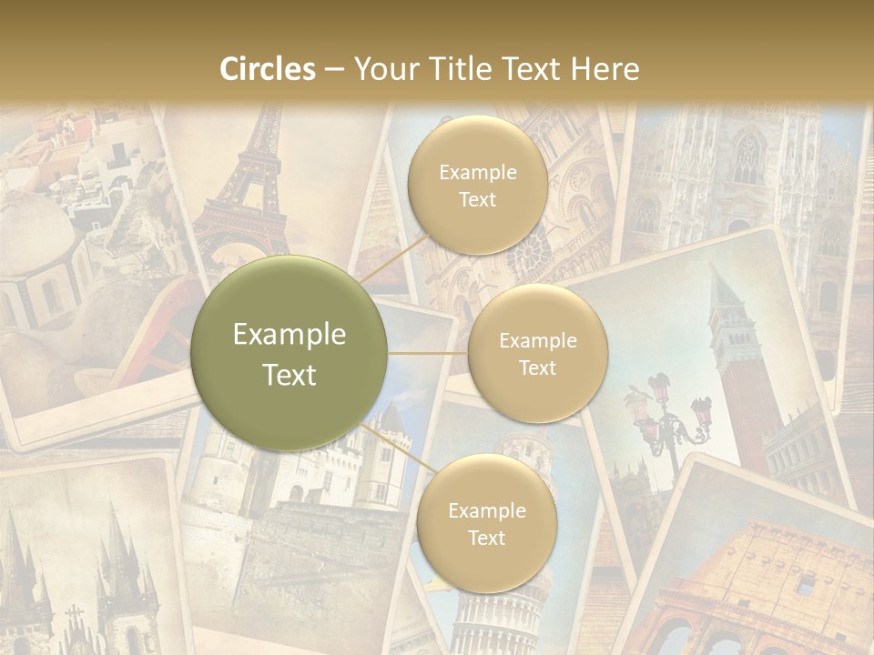 Scrapbook Paper World Venice PowerPoint Template