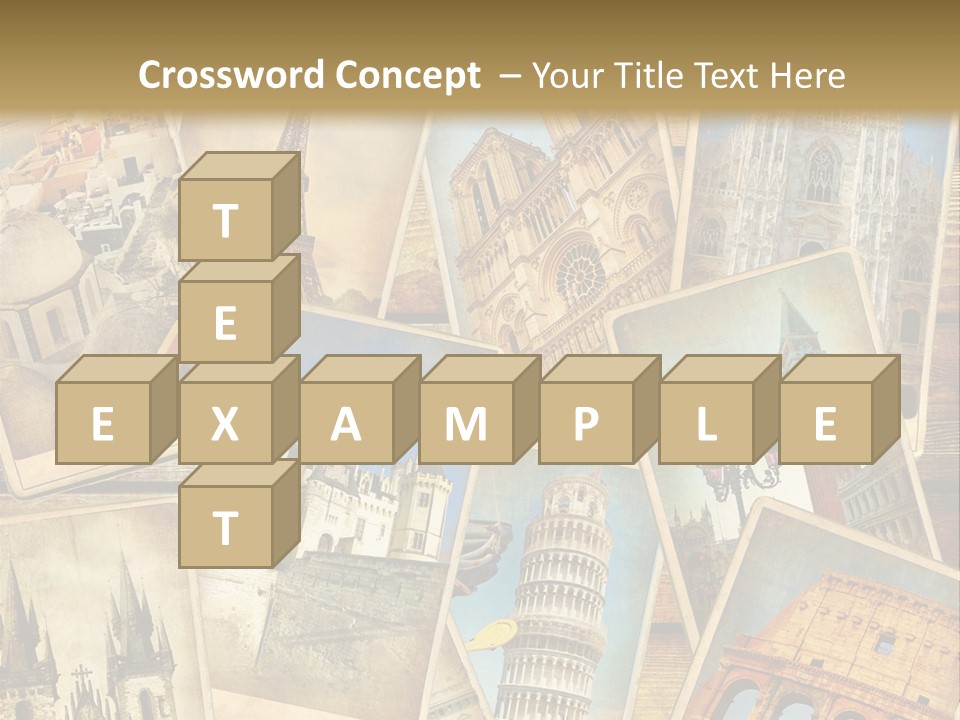 Scrapbook Paper World Venice PowerPoint Template