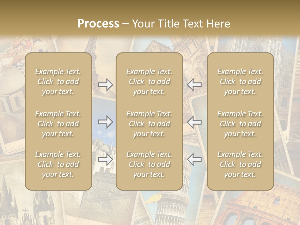 Scrapbook Paper World Venice PowerPoint Template