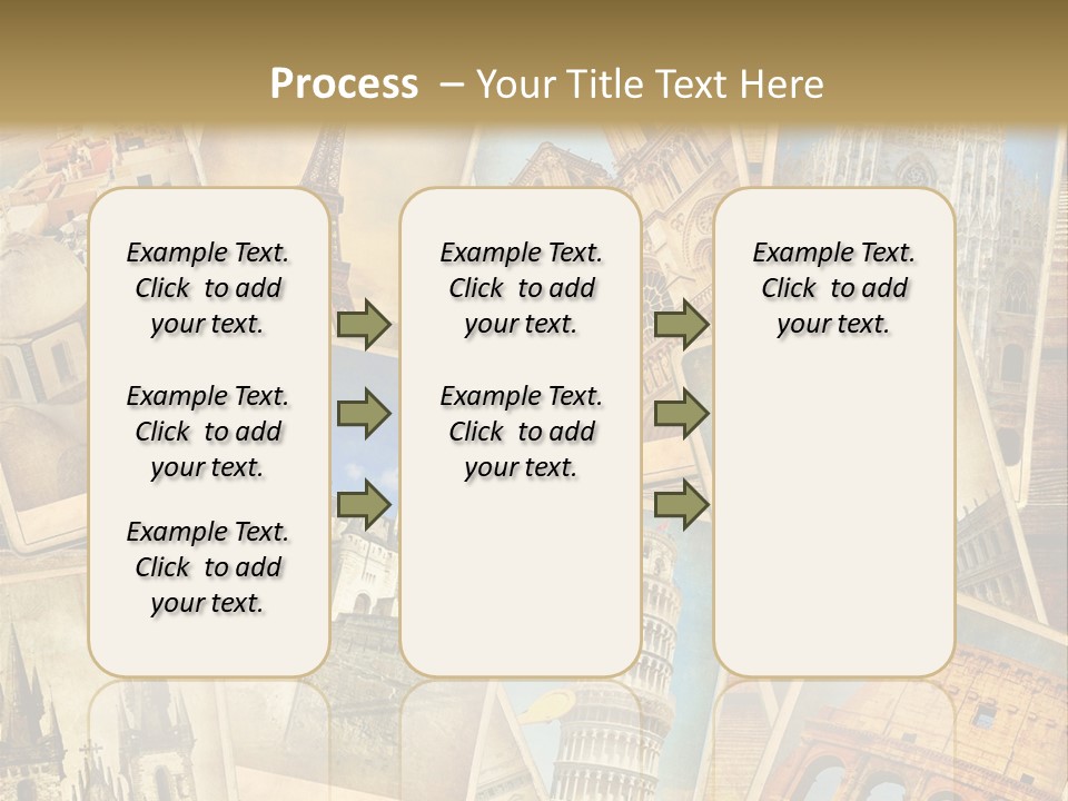 Scrapbook Paper World Venice PowerPoint Template