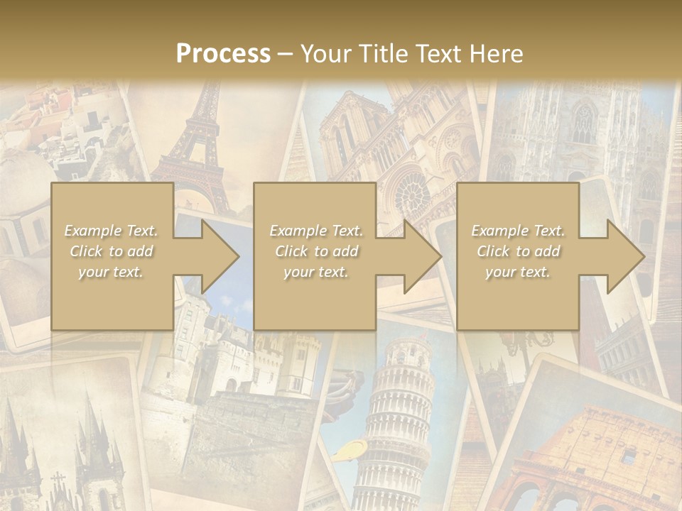 Scrapbook Paper World Venice PowerPoint Template