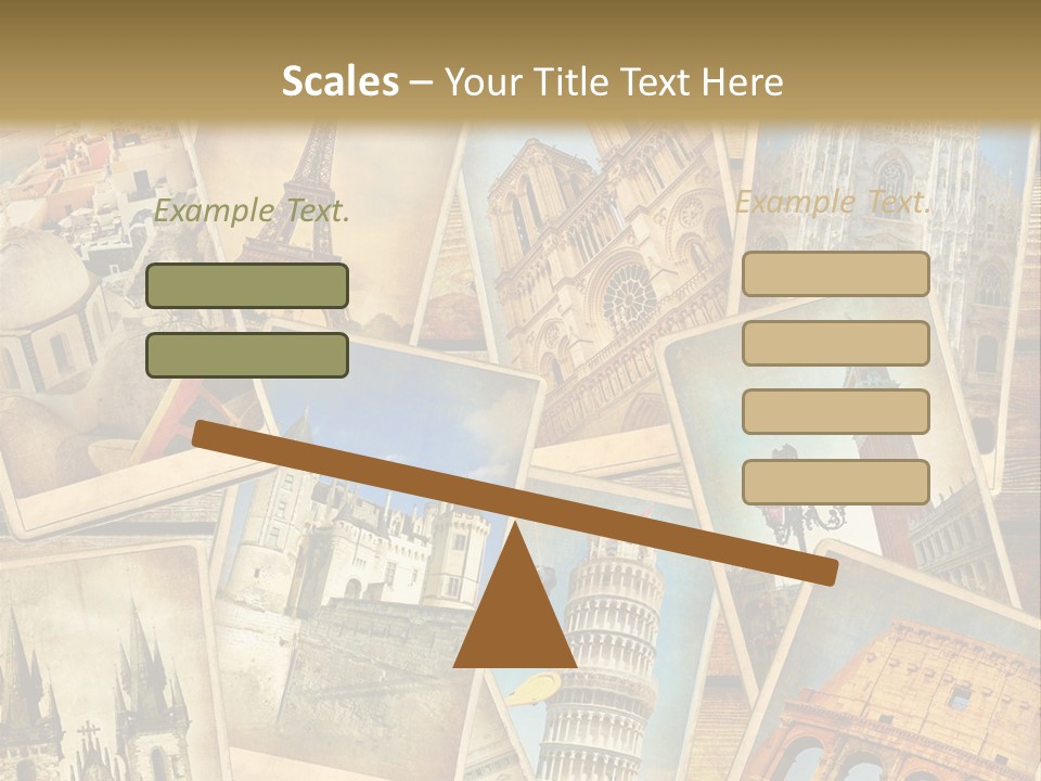 Scrapbook Paper World Venice PowerPoint Template