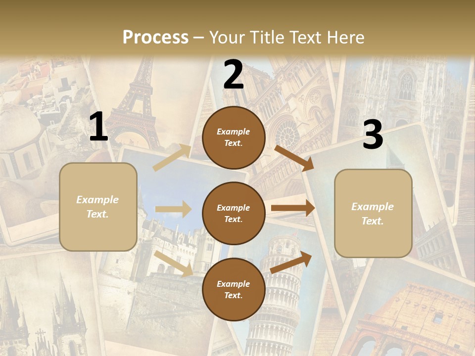 Scrapbook Paper World Venice PowerPoint Template