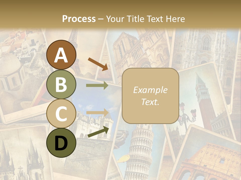 Scrapbook Paper World Venice PowerPoint Template