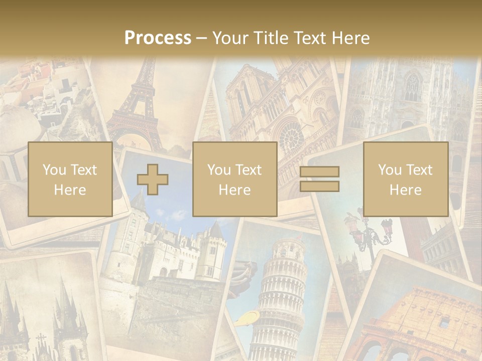 Scrapbook Paper World Venice PowerPoint Template