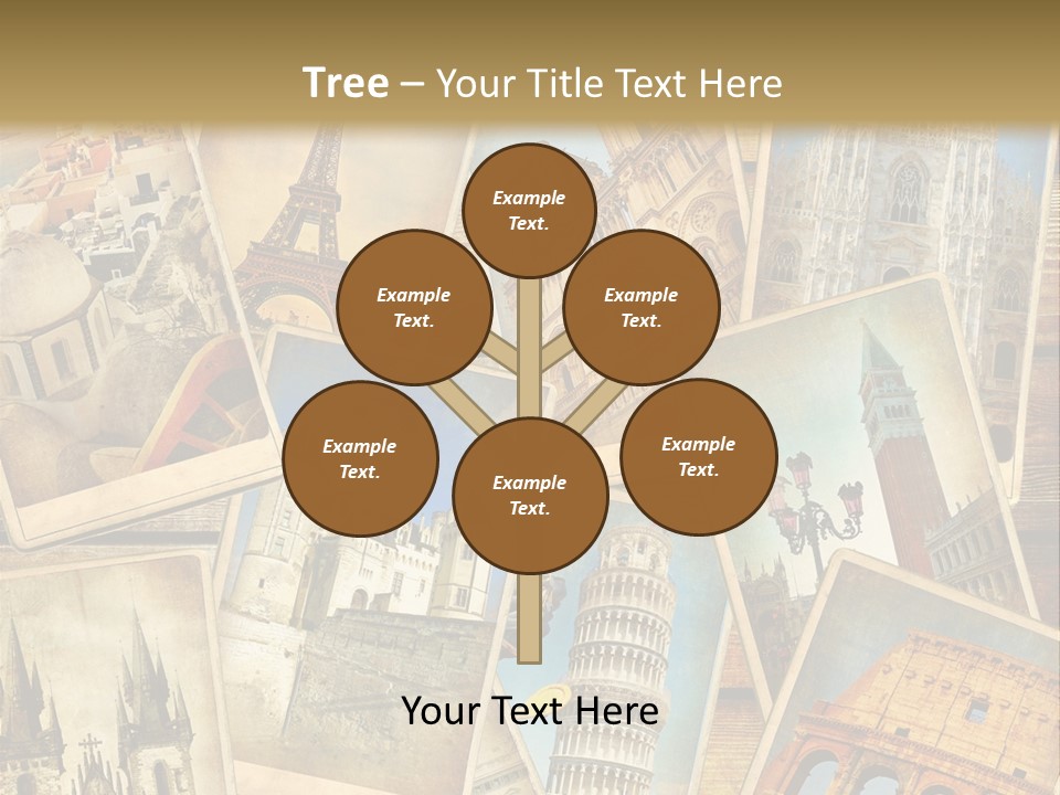 Scrapbook Paper World Venice PowerPoint Template