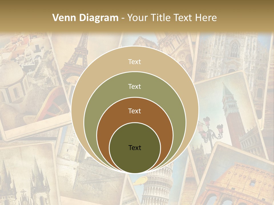 Scrapbook Paper World Venice PowerPoint Template