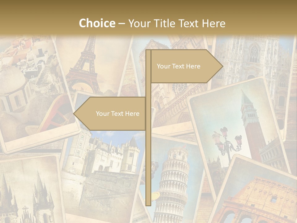 Scrapbook Paper World Venice PowerPoint Template