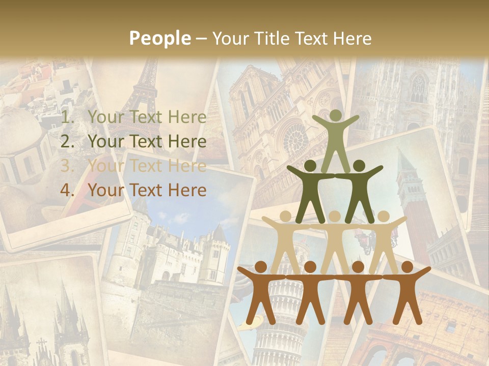 Scrapbook Paper World Venice PowerPoint Template