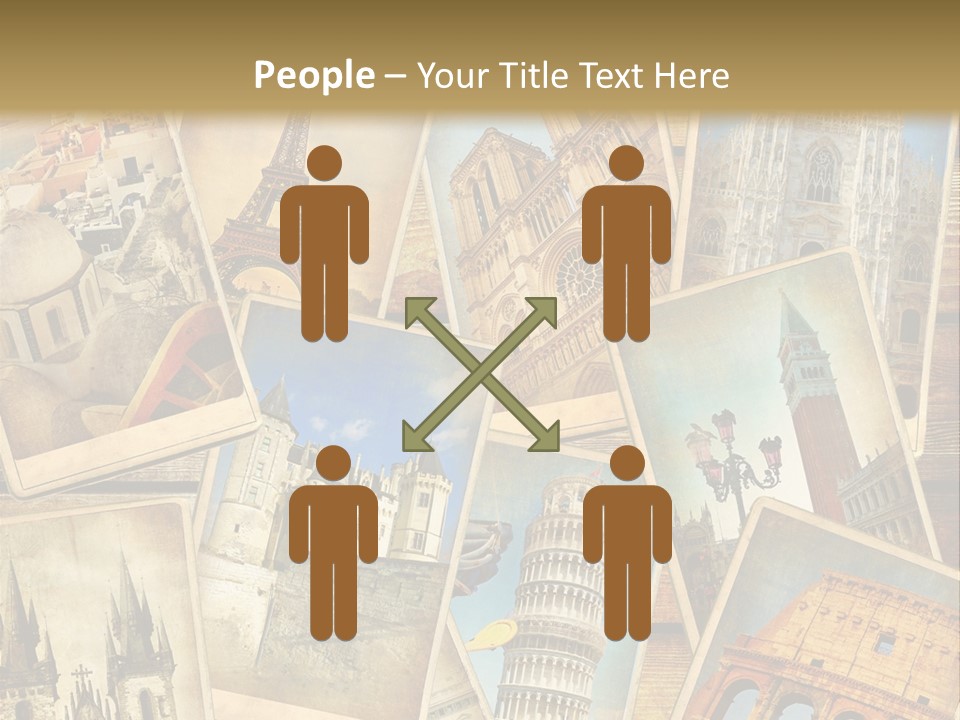 Scrapbook Paper World Venice PowerPoint Template