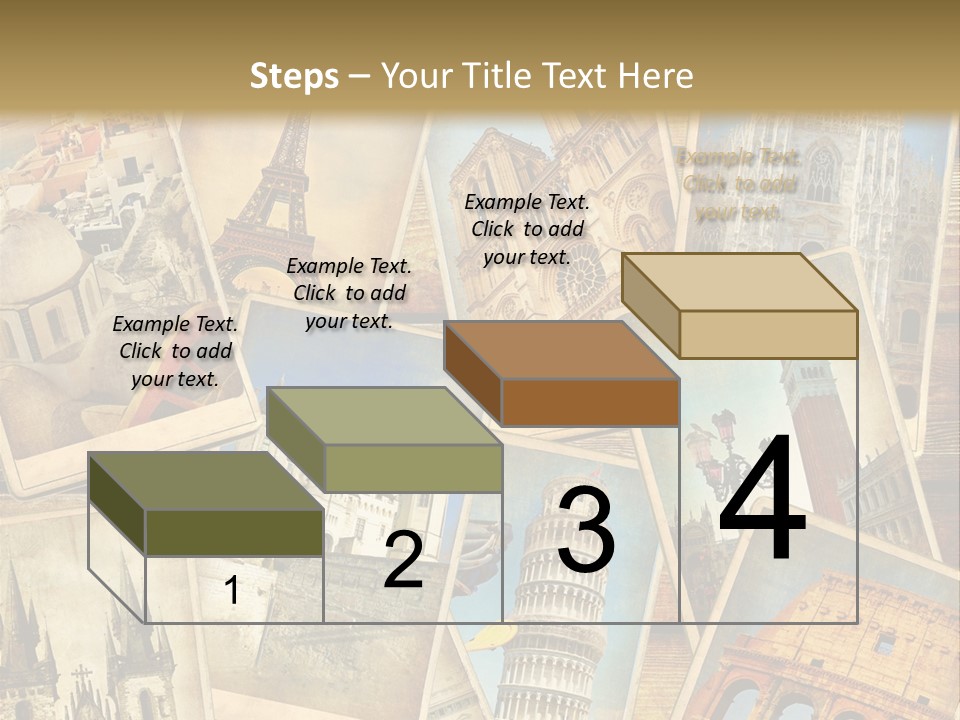 Scrapbook Paper World Venice PowerPoint Template