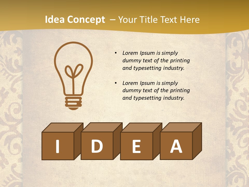 Grunge Illustration Art PowerPoint Template