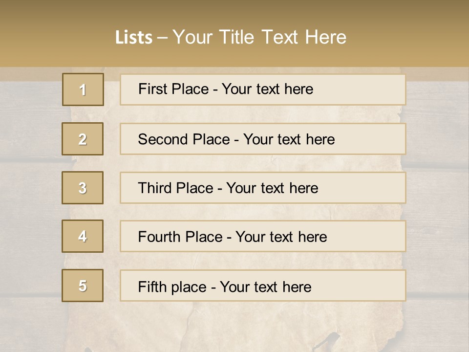 Parchment Note Paper PowerPoint Template
