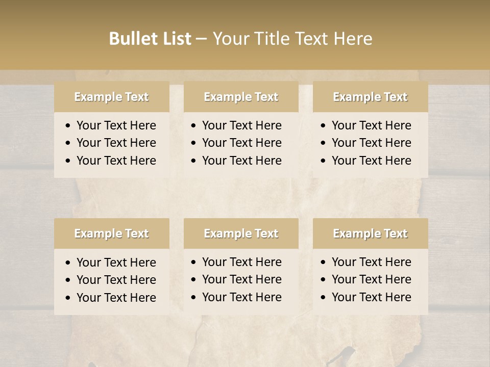Parchment Note Paper PowerPoint Template