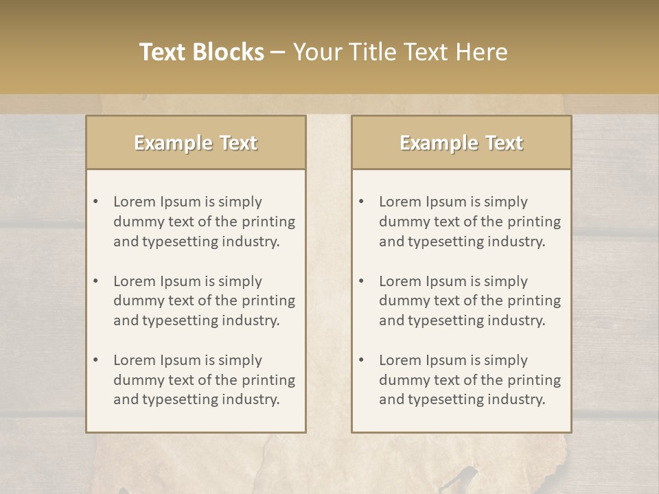 Parchment Note Paper PowerPoint Template