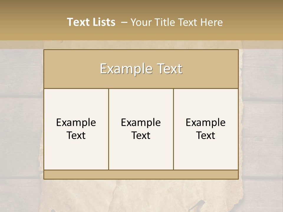 Parchment Note Paper PowerPoint Template