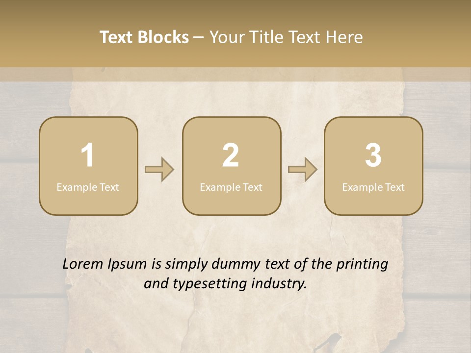 Parchment Note Paper PowerPoint Template