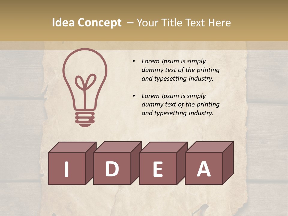 Parchment Note Paper PowerPoint Template