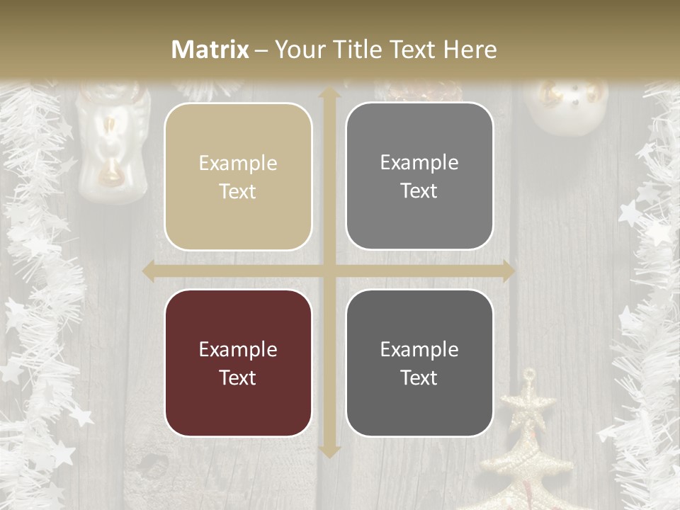 White Bauble Needle PowerPoint Template